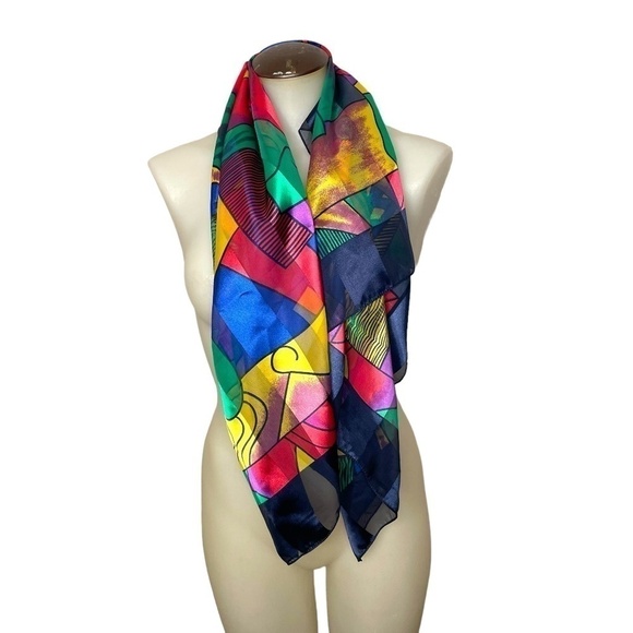 Vintage Picasso Scarf💙 - Picture 5 of 11